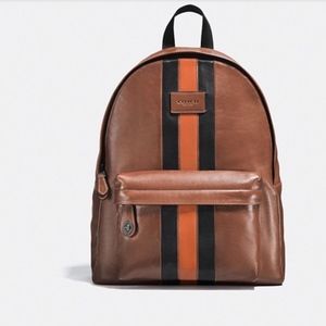 Coach campus back pack with varsity stripe